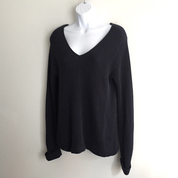 Wide V-Neck Sweater top - Picture 1 of 4